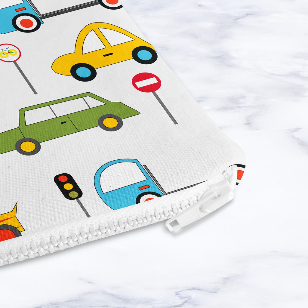 Cars Makeup Bag - Handmade Cosmetic Pouch