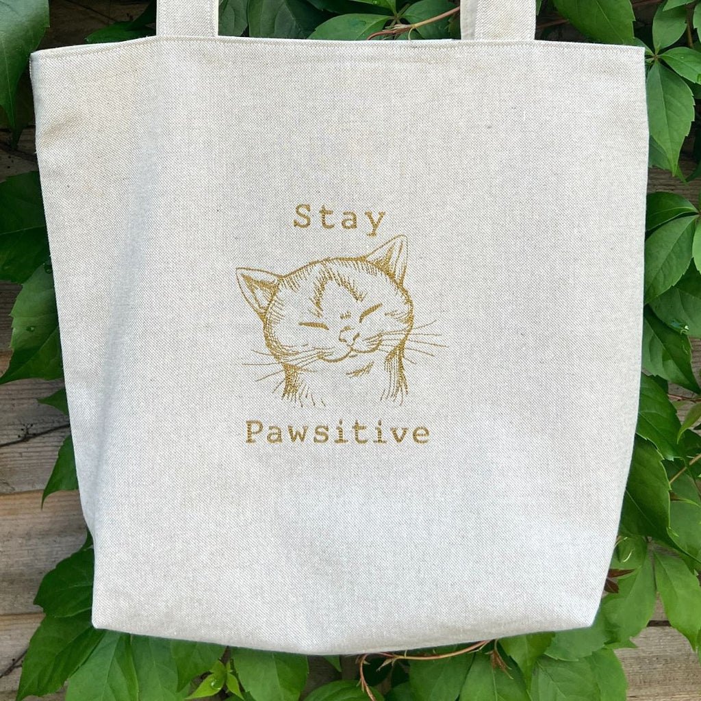 Stay Pawsitive Tote Bag
