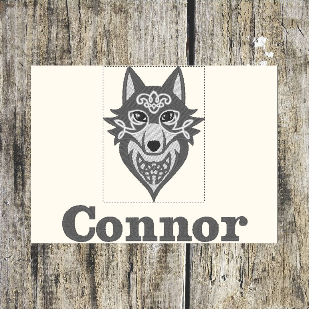 Celtic Wolf Personalised Towels