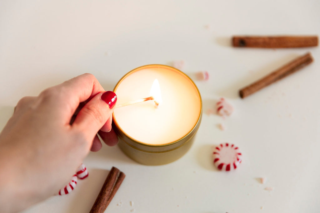 Cheer Cinnamon Cypress and Peppermint Candle