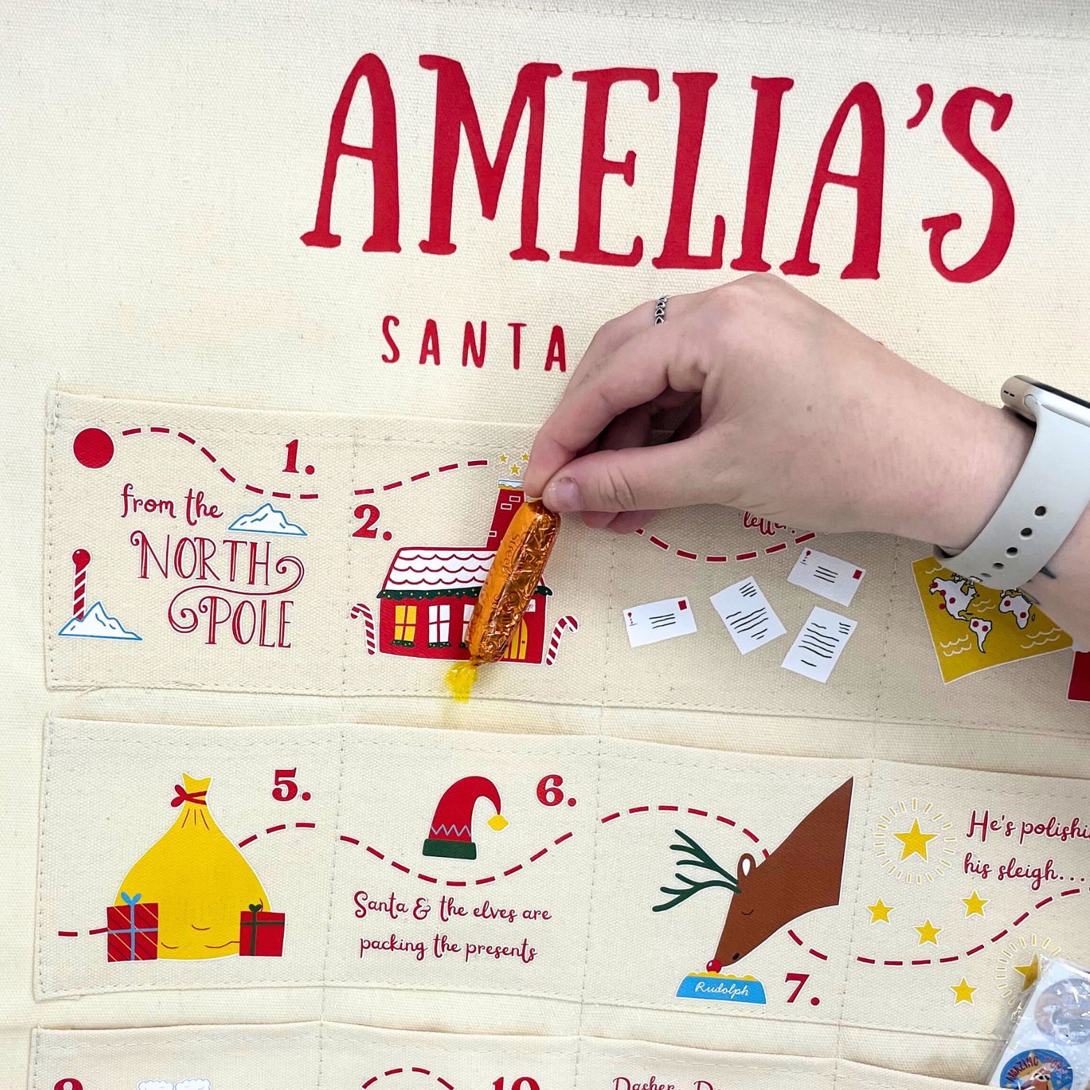 Personalised Santa Tracker Advent Calendar for Kids and Family