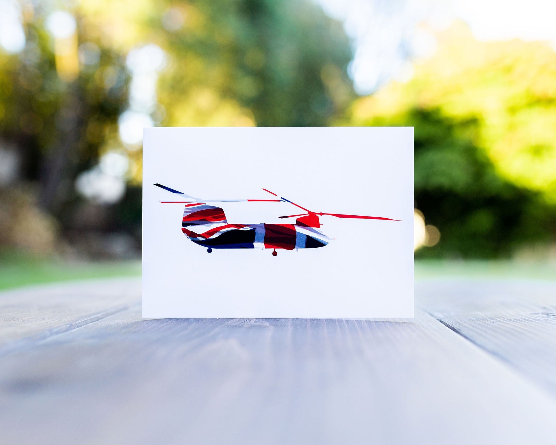 Union Flag Chinook Greeting Card
