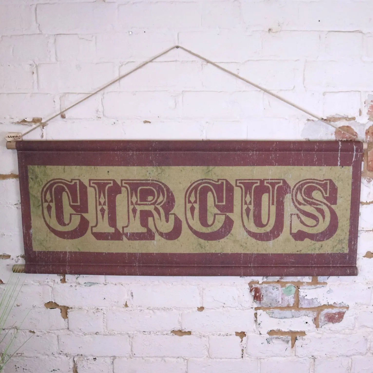 Circus Sign Canvas Wall Art