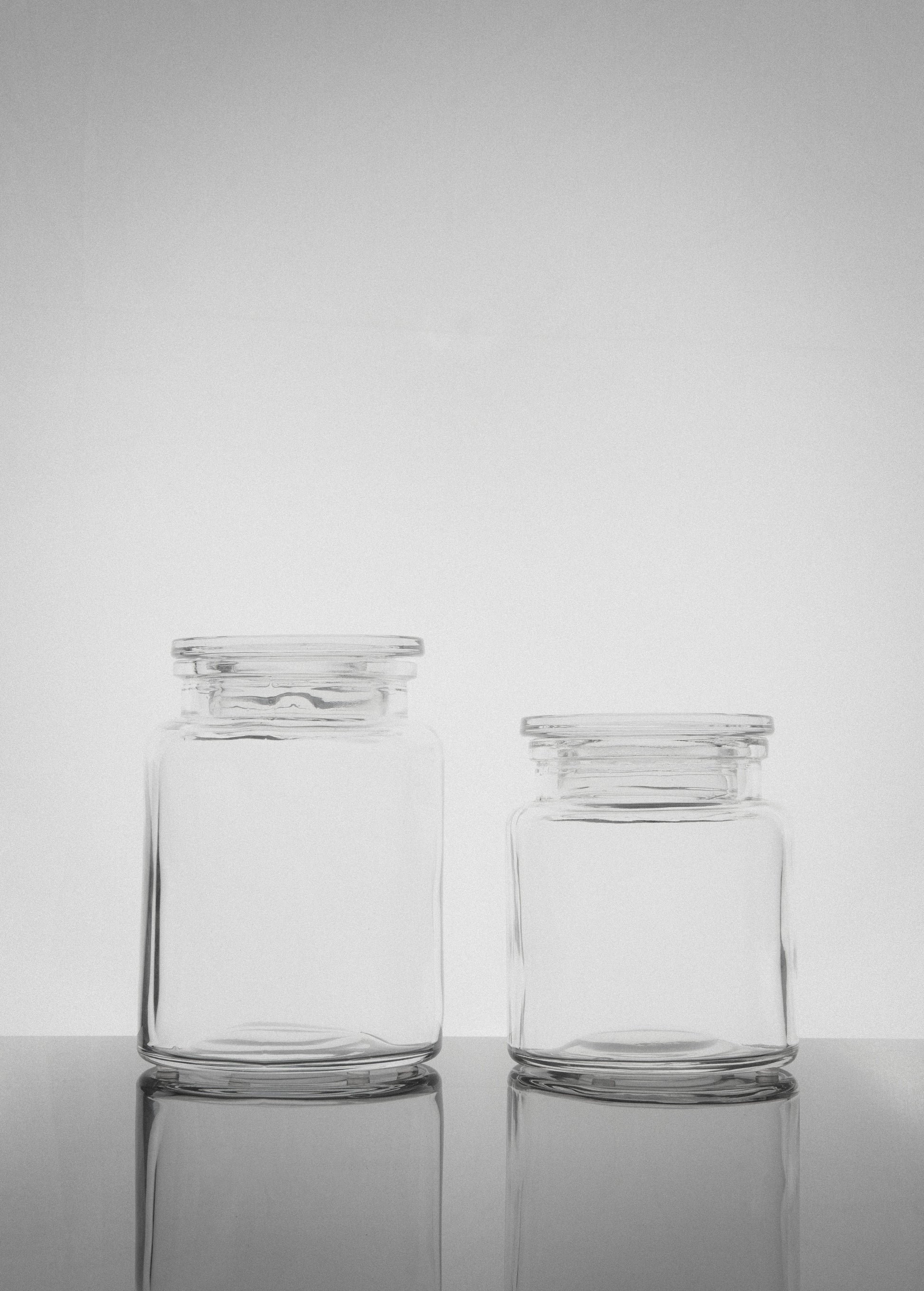 Clear Storage Jar Set