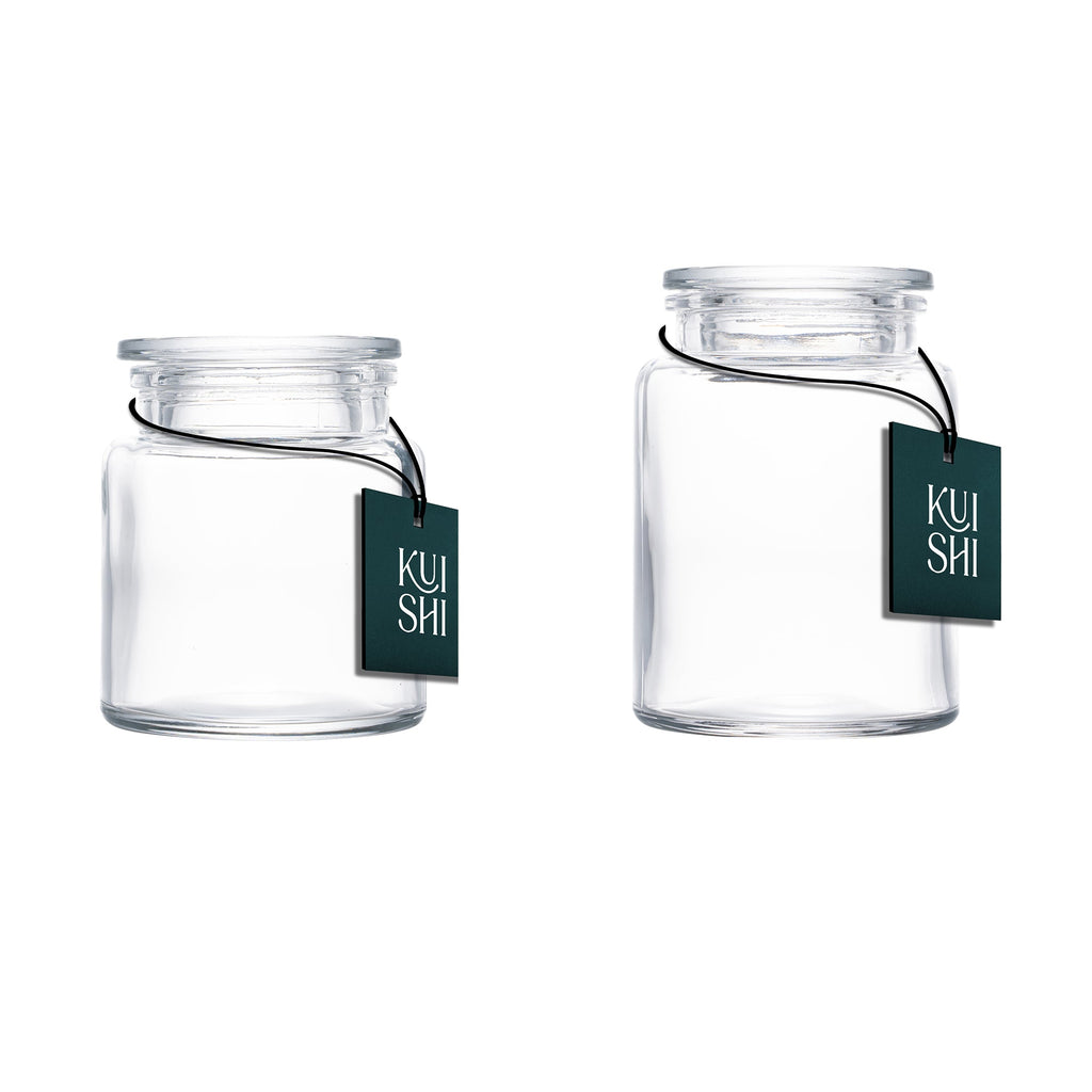 Clear Storage Jar Set