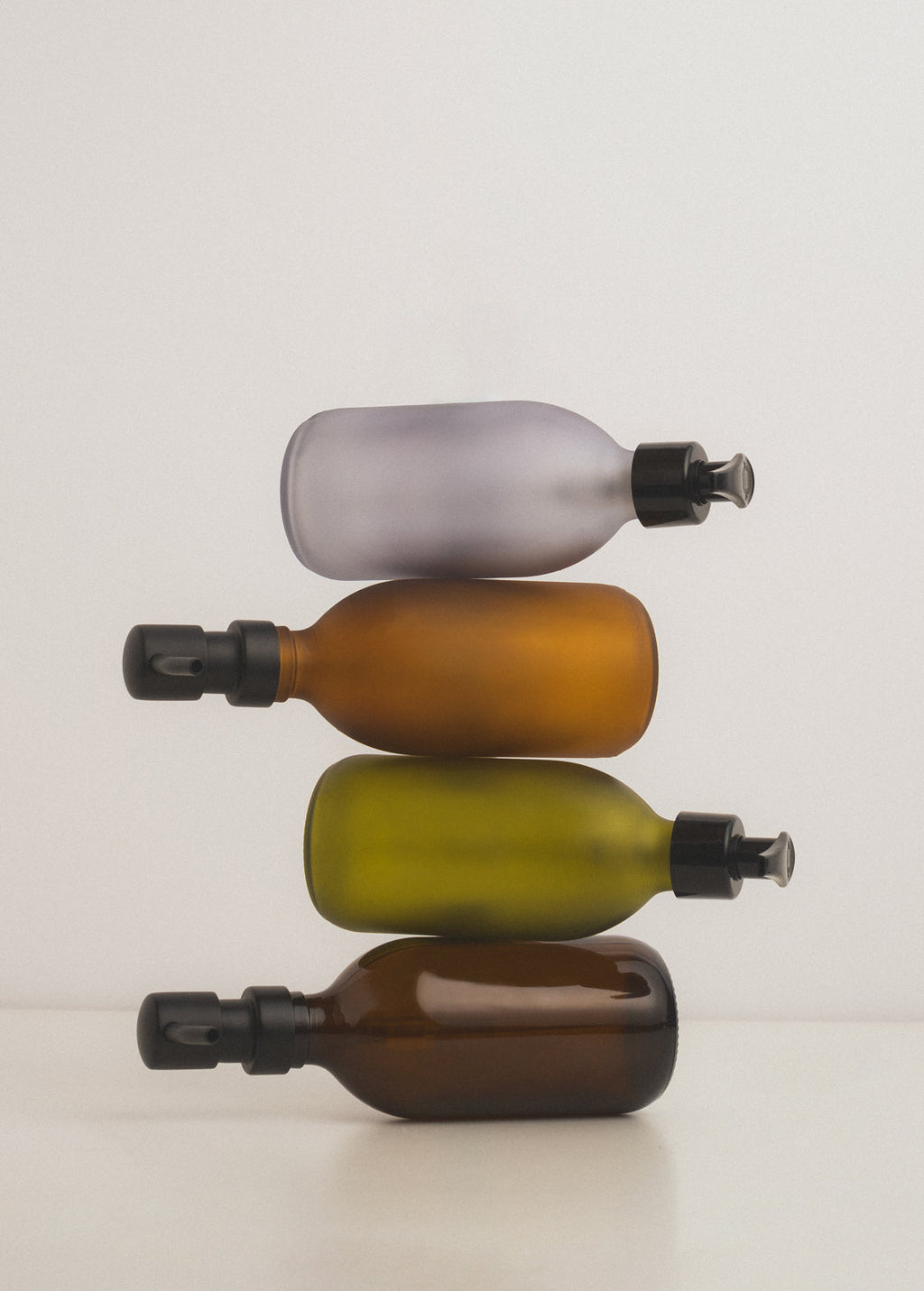 Frosted Amber Glass Dispenser