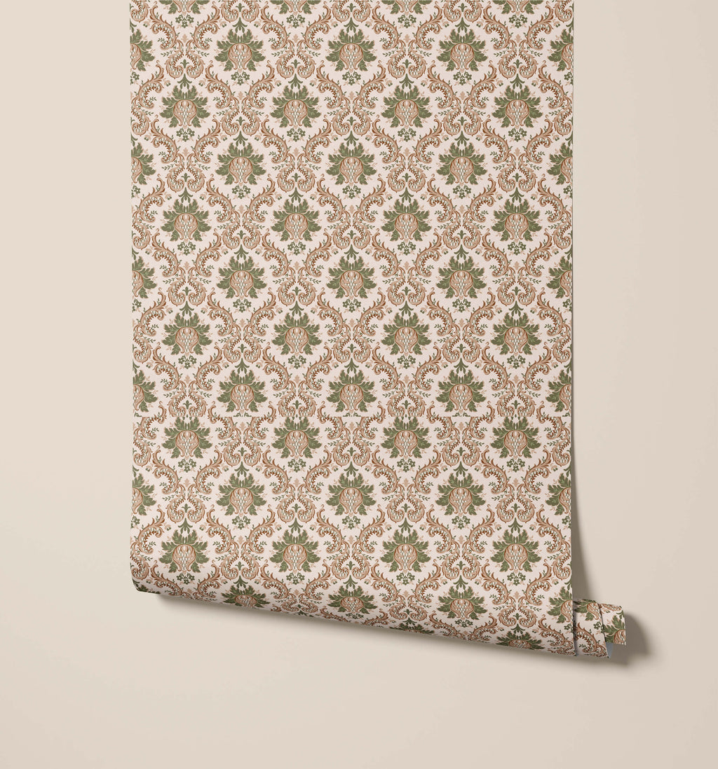 Collins Damask Wallpaper