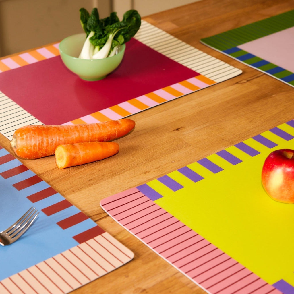 Artistic Leather Placemat Set