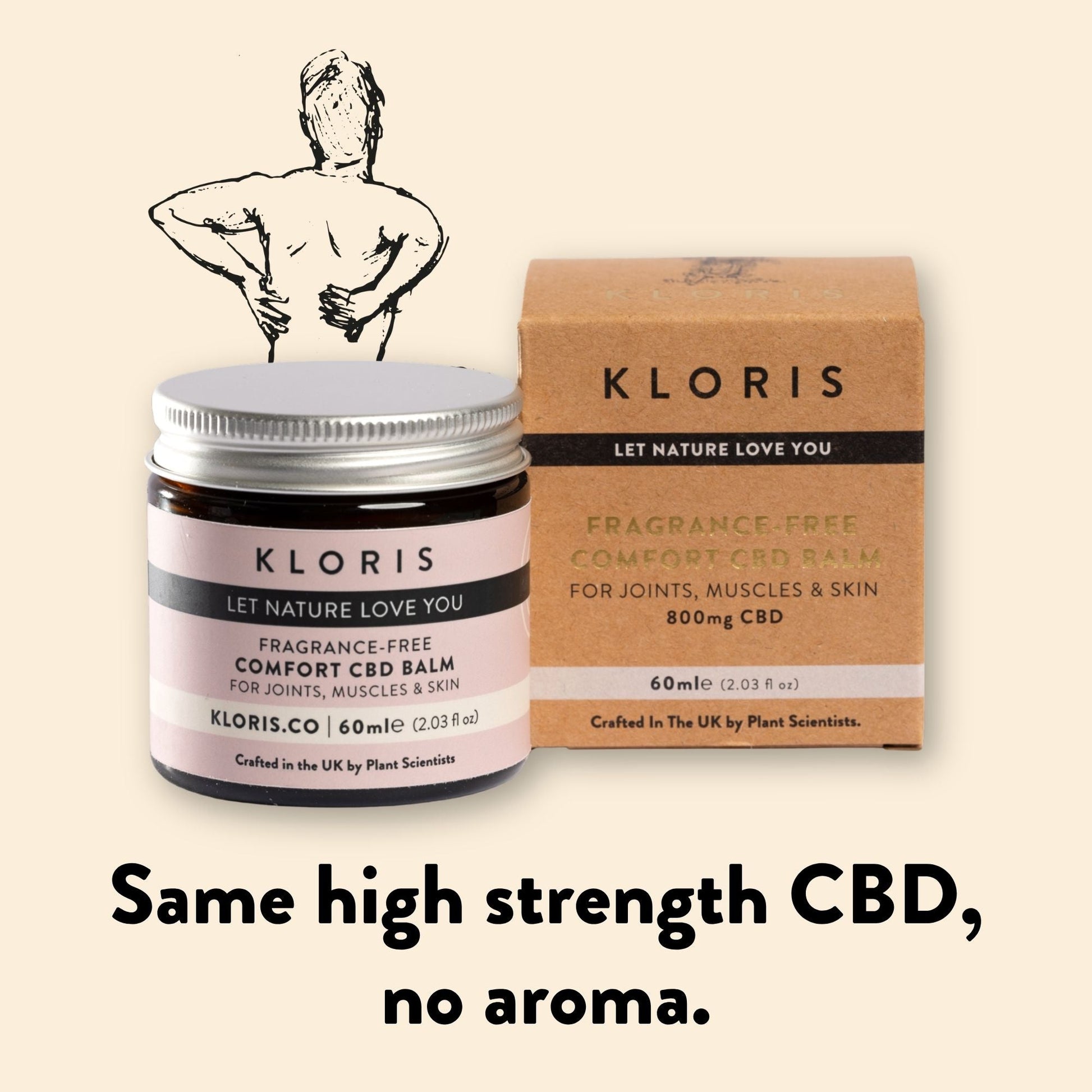 Fragrance Free CBD Balm 800mg