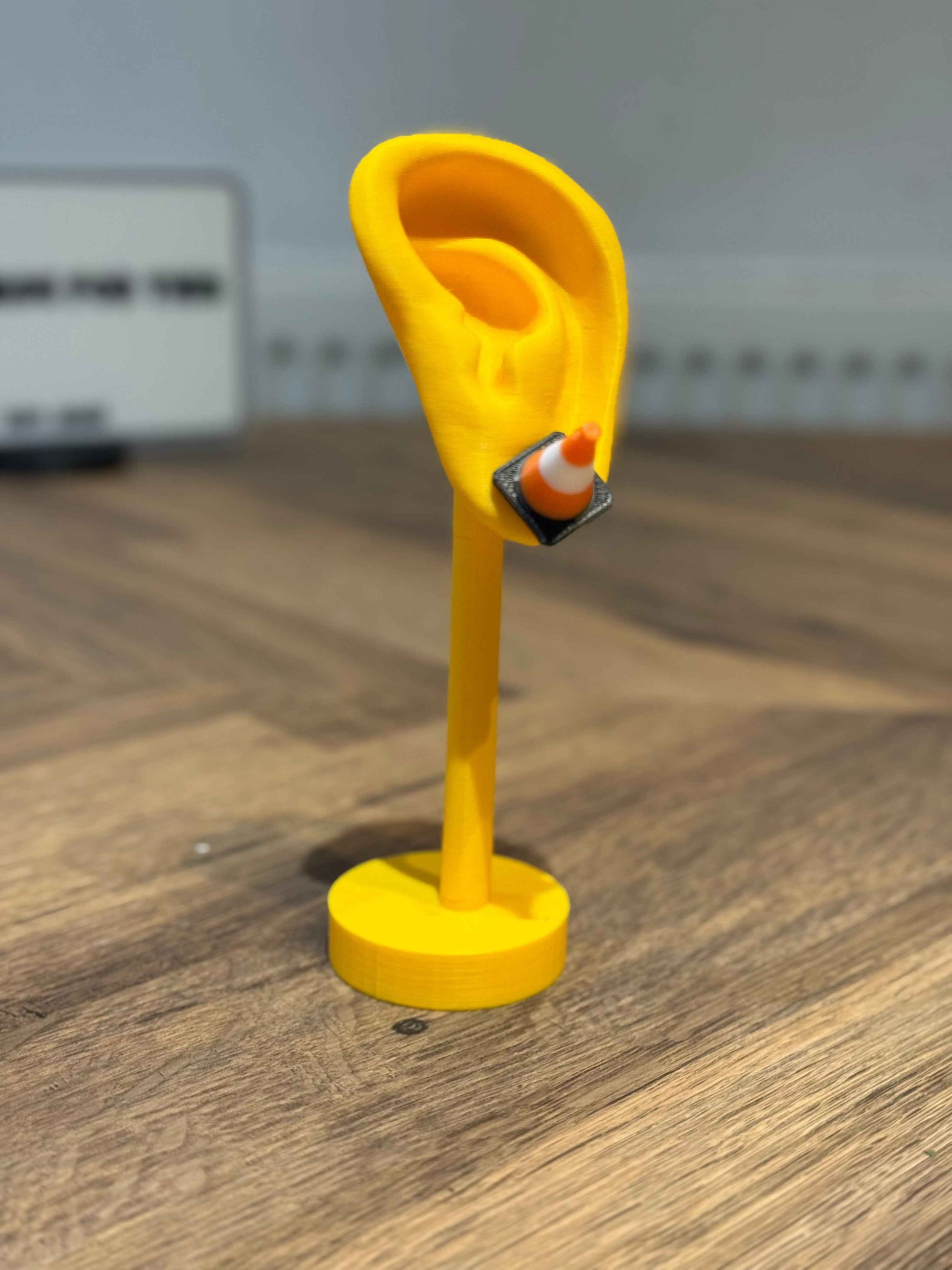 Traffic Cone Stud Earring