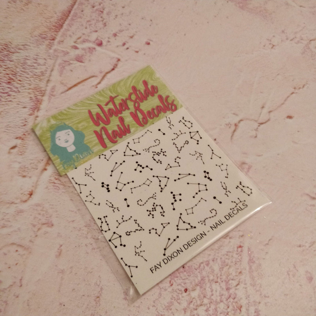 Constellation Waterslide Nail Decals