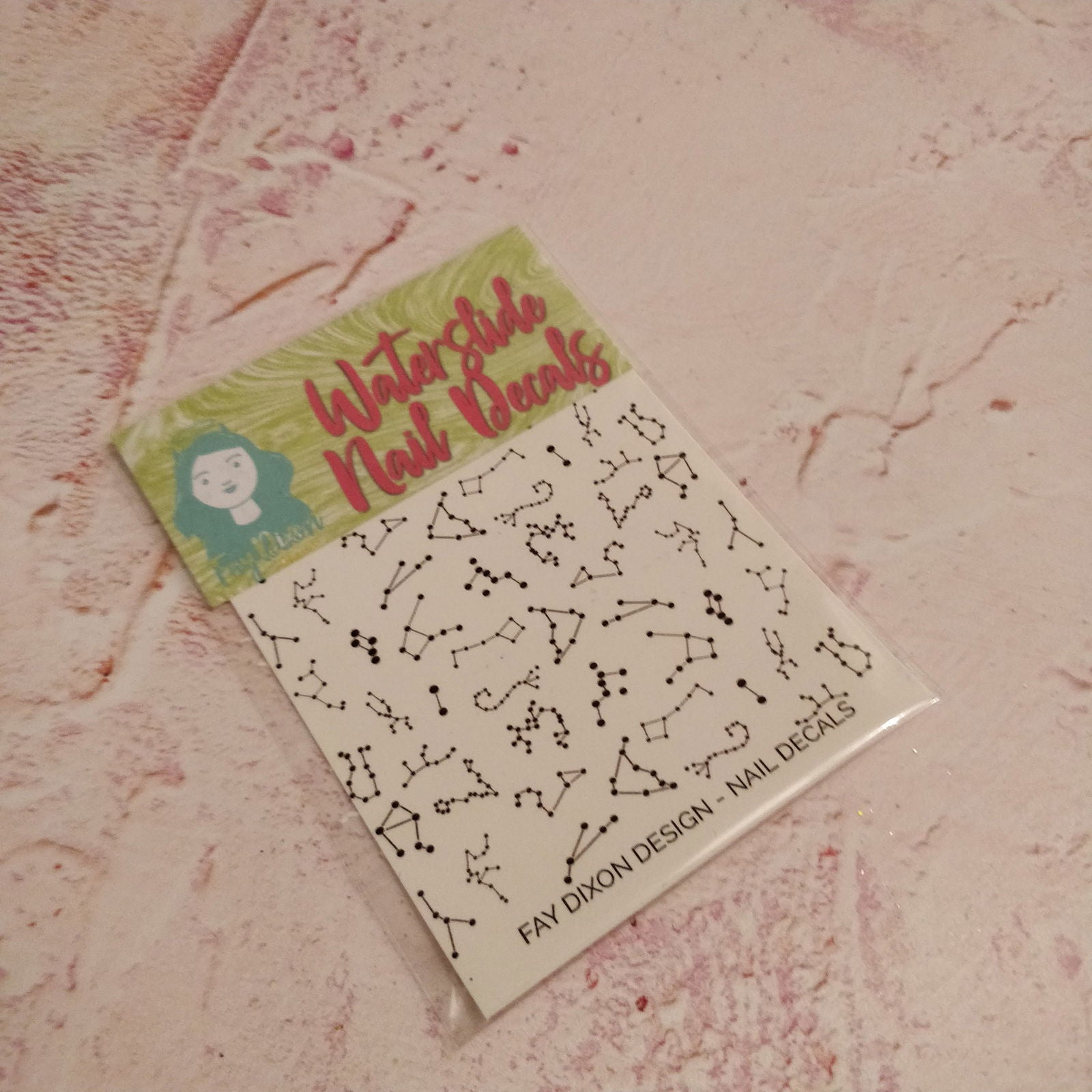 Constellation Waterslide Nail Decals