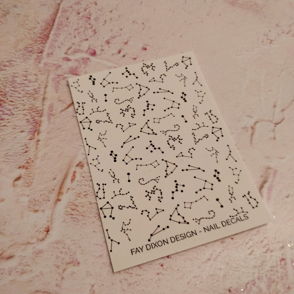 Constellation Waterslide Nail Decals