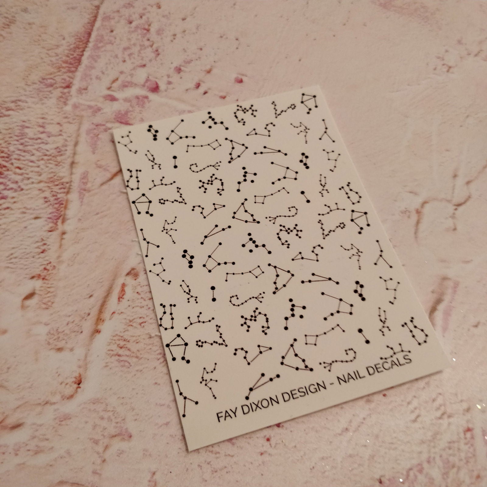 Constellation Waterslide Nail Decals