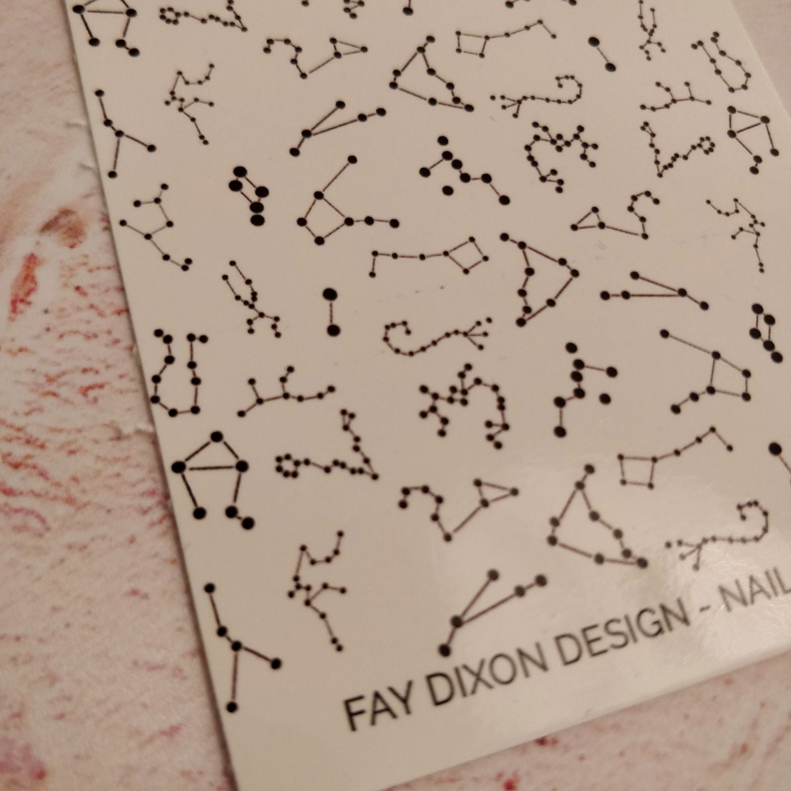 Constellation Waterslide Nail Decals