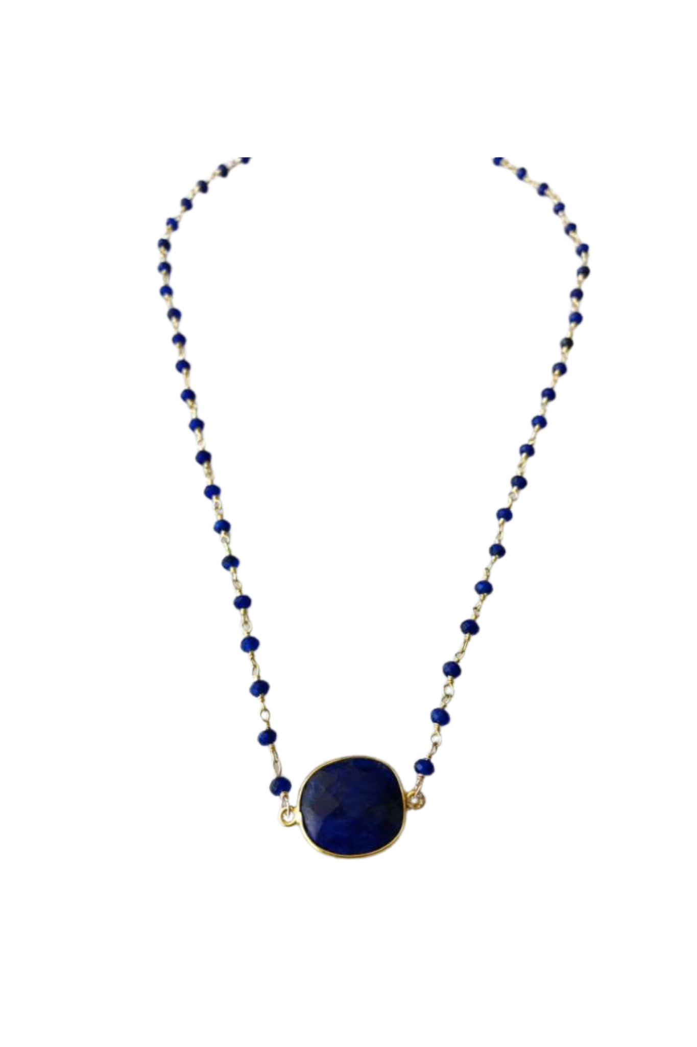 Endless Summer Sapphire Necklace in Gold