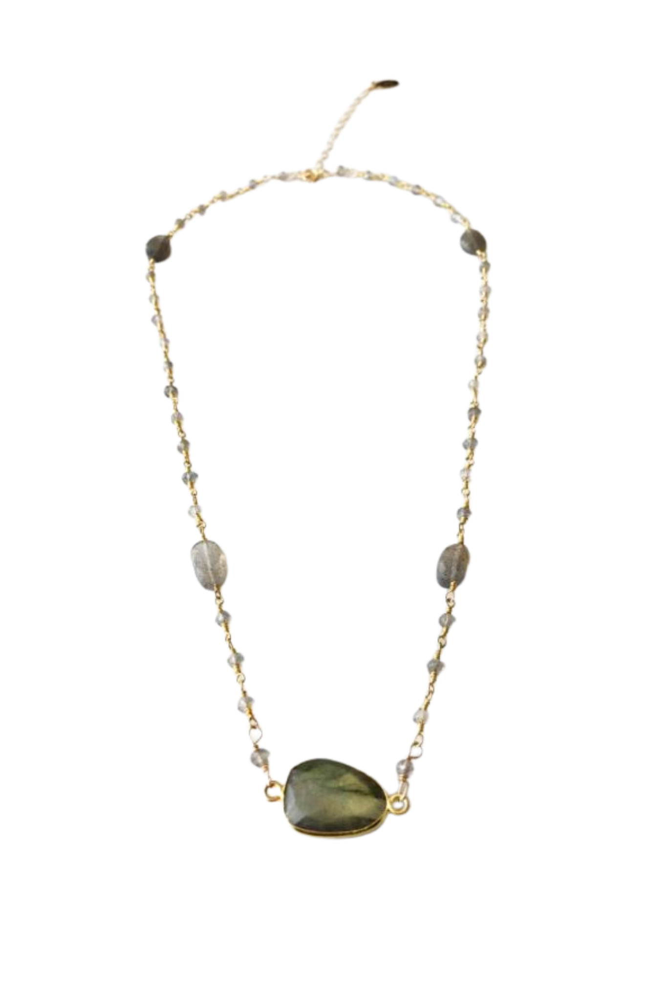 Endless Summer Labradorite Necklace in Gold