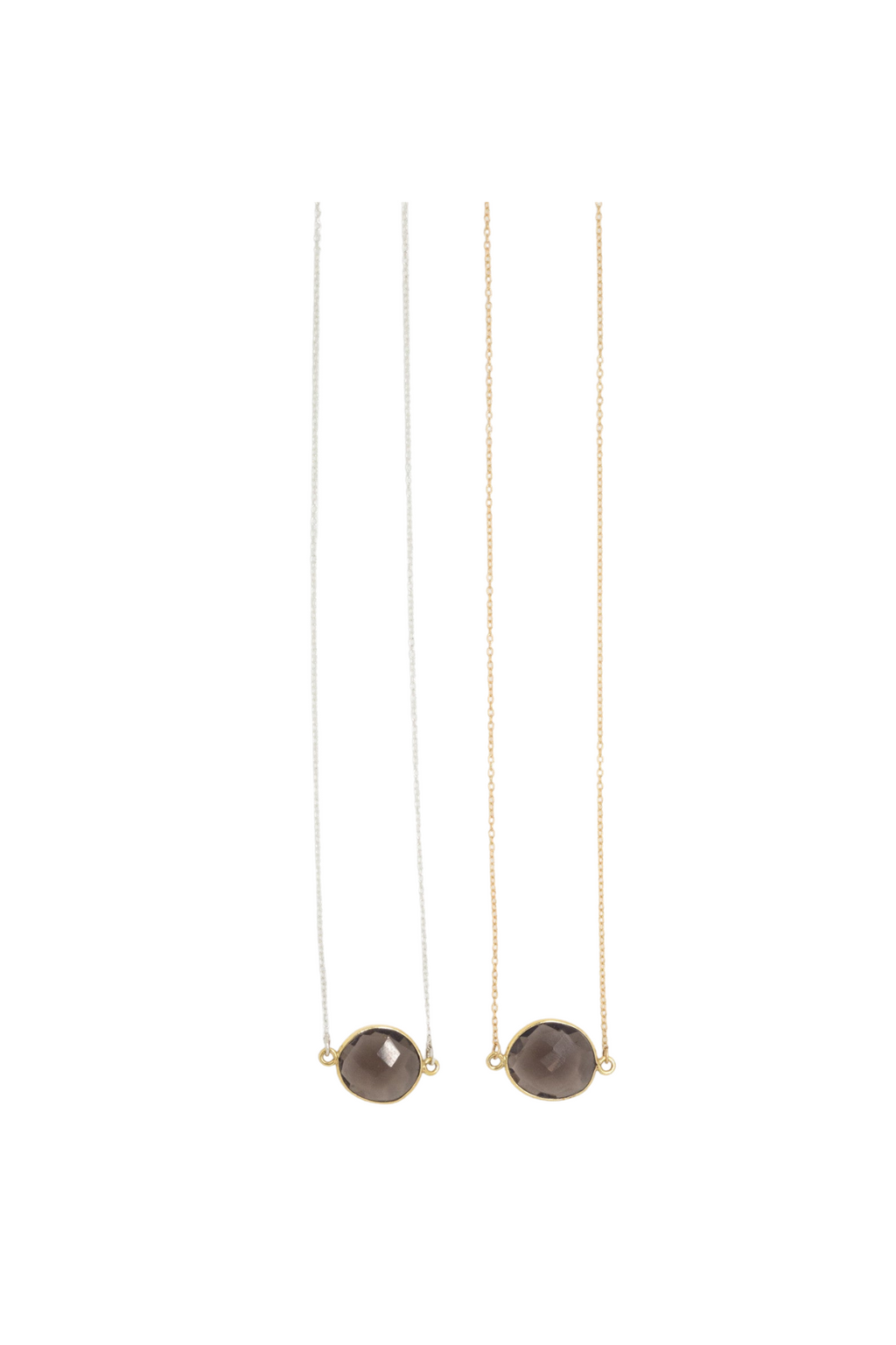 Mrs. Parker Necklace in Smoky Quartz