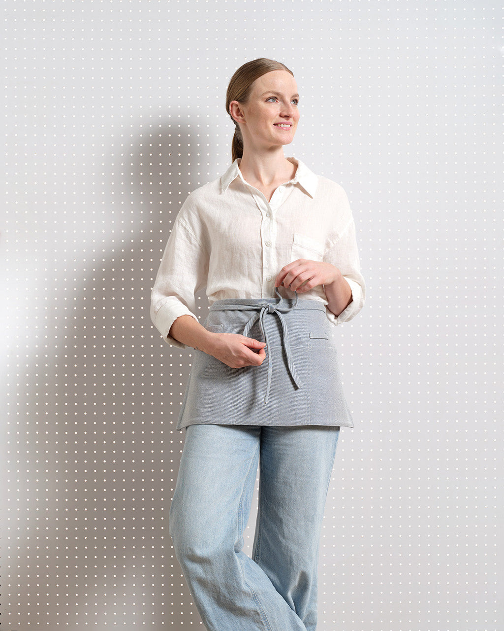 Waist Apron in Pure Cotton