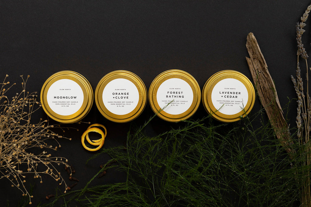 Cozy Collection 4 Pack Soy Wax Travel Candles