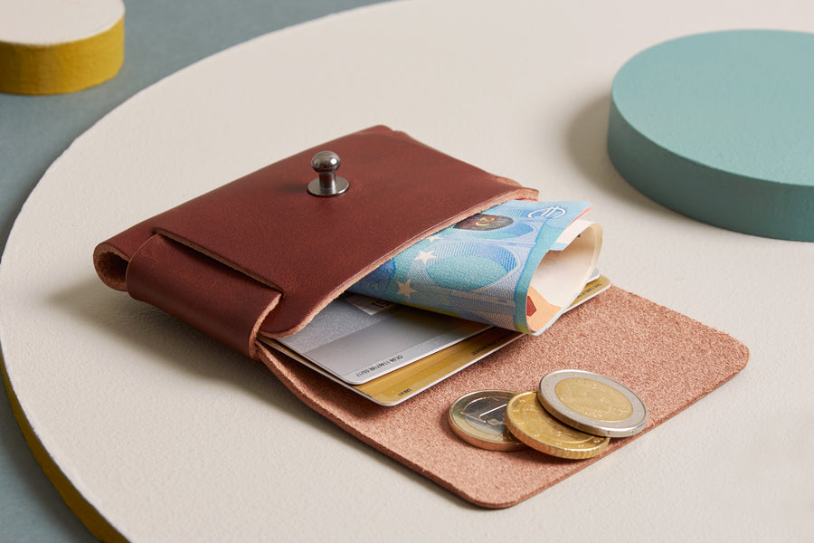 Compact Leather Plump Pouchie – Minimalist Cardholder & Wallet by Craftory at brixbailey.com