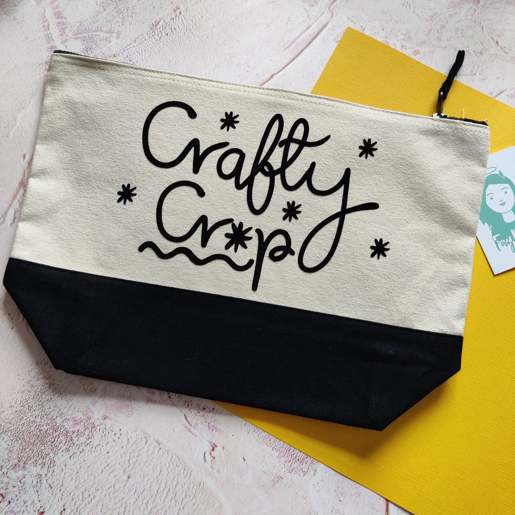 Crafty Crap Flocked Accessory Bag