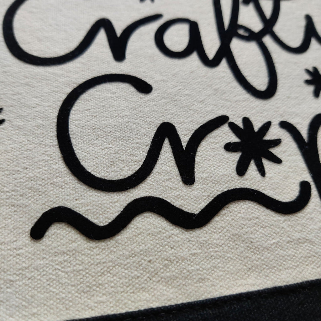 Crafty Crap Flocked Accessory Bag