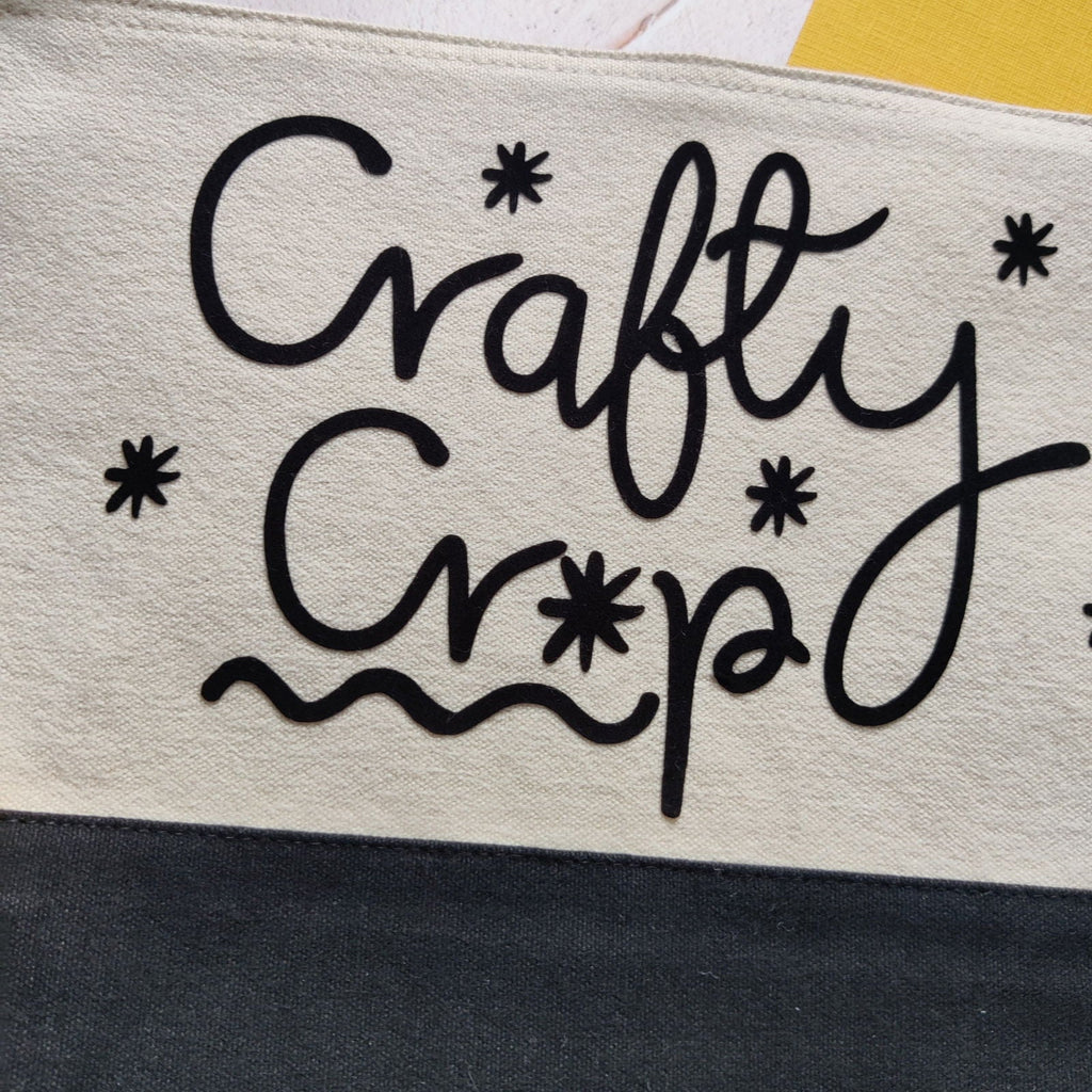 Crafty Crap Flocked Accessory Bag