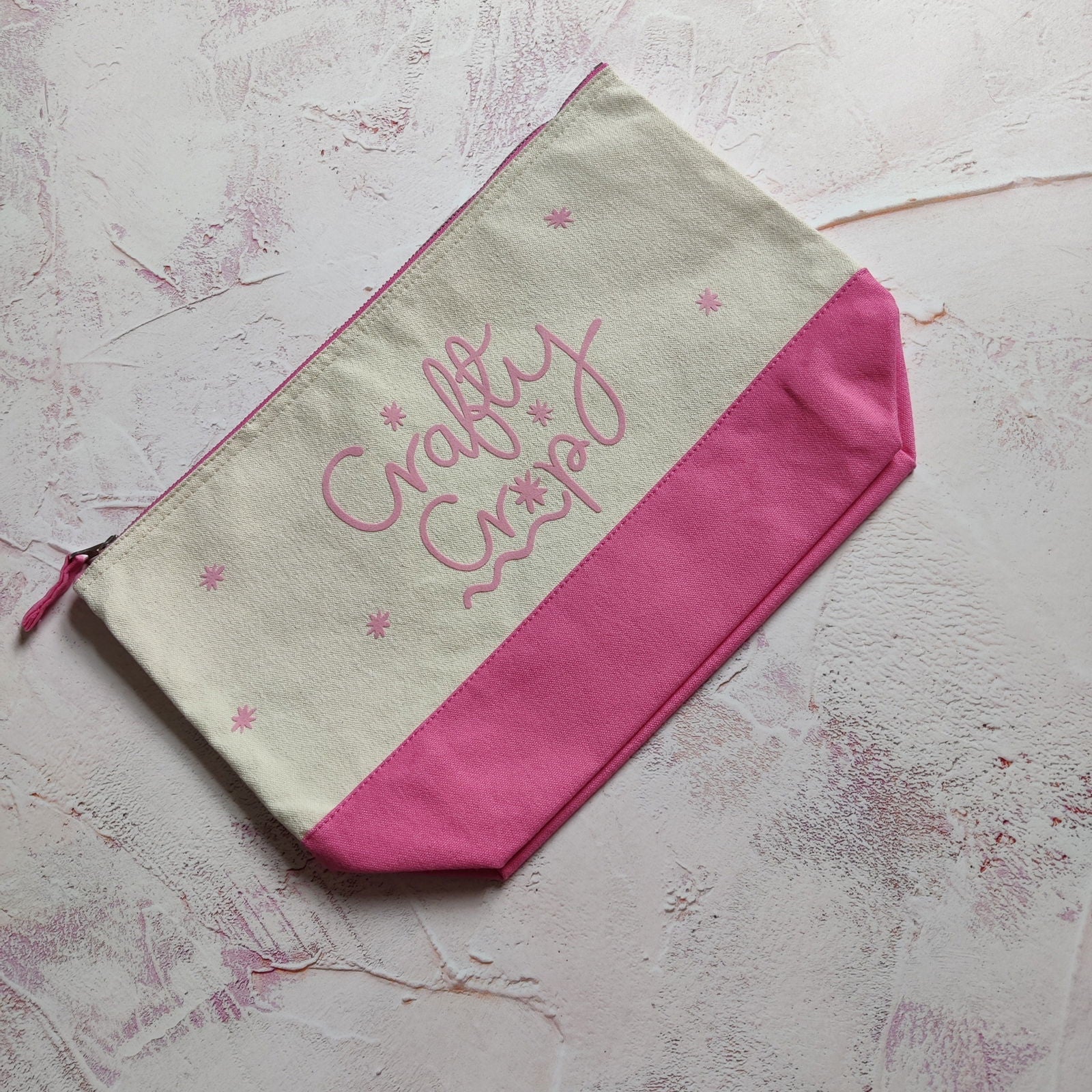 Crafty Crap Flocked Accessory Bag