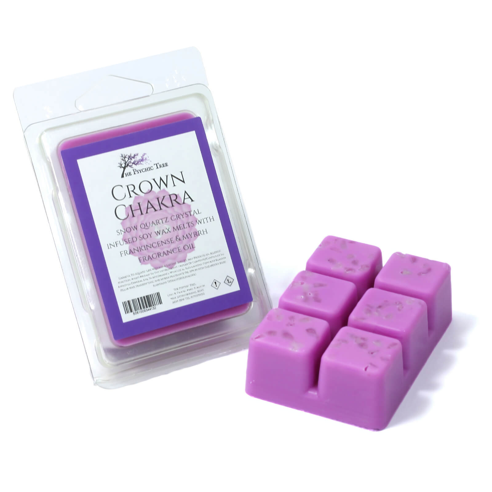 Crown Chakra Crystal Wax Melts with Snow Quartz