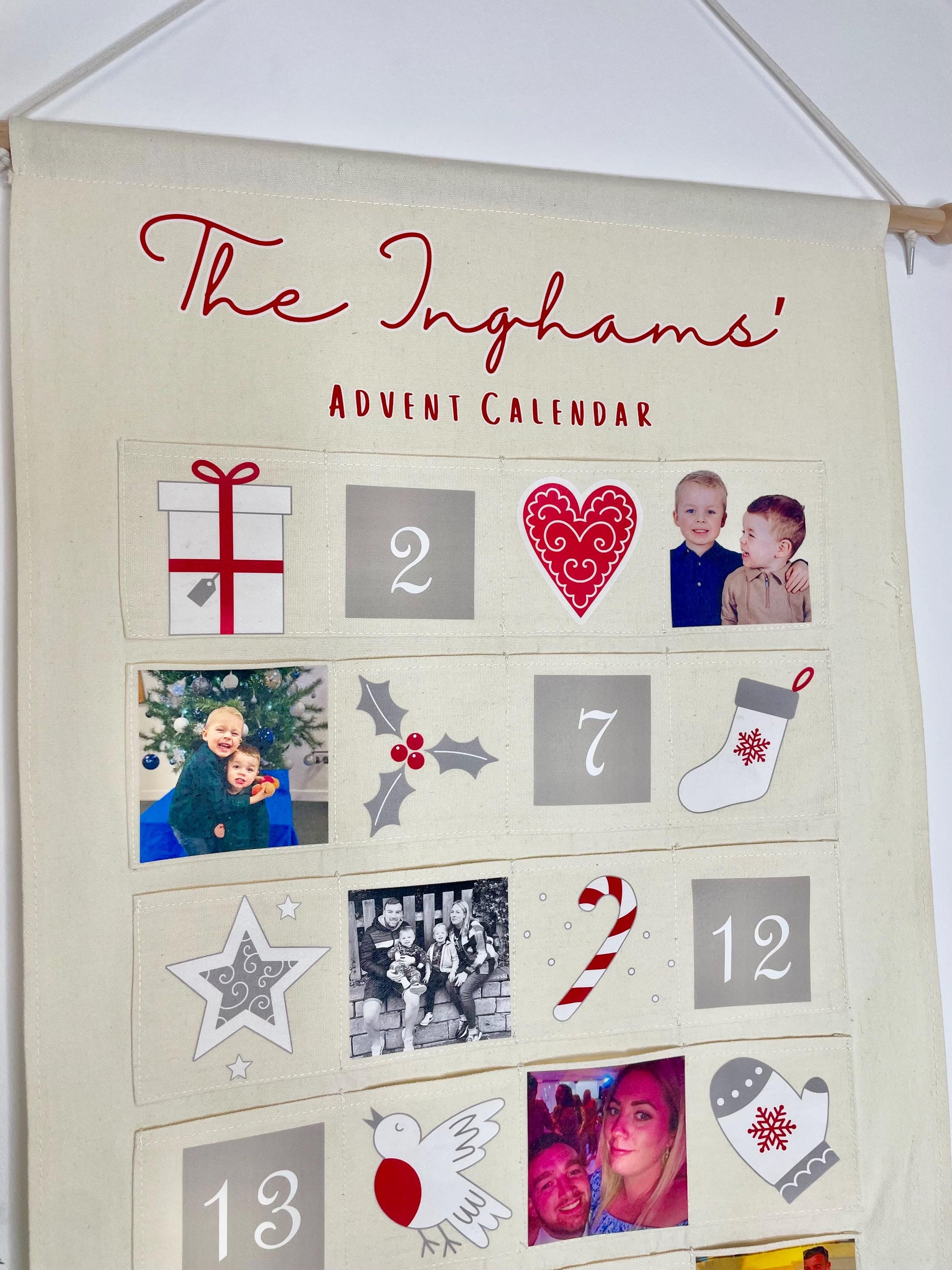 Personalised Family Advent Calendar with Your Photos