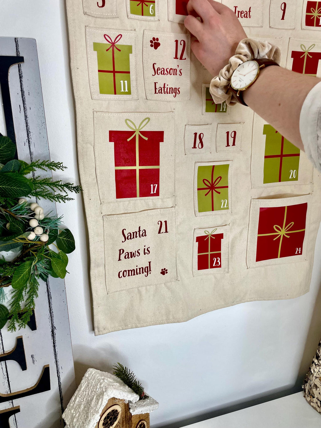 Personalised Pet Advent Calendar with Custom Name