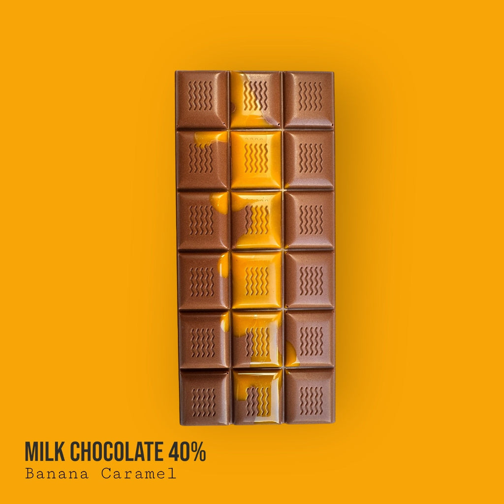 Milk 40% Banana Caramel Bar 120g