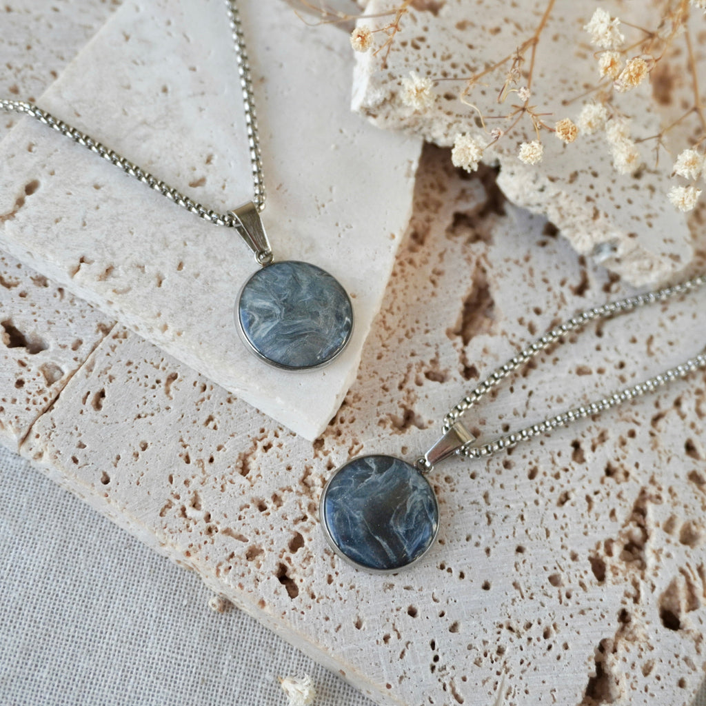Stone Grey Large Pendant