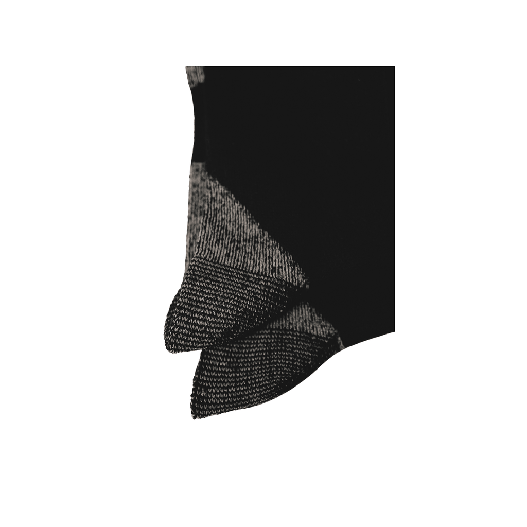 Black Merino Wool Hiking Socks for Winter Trekking