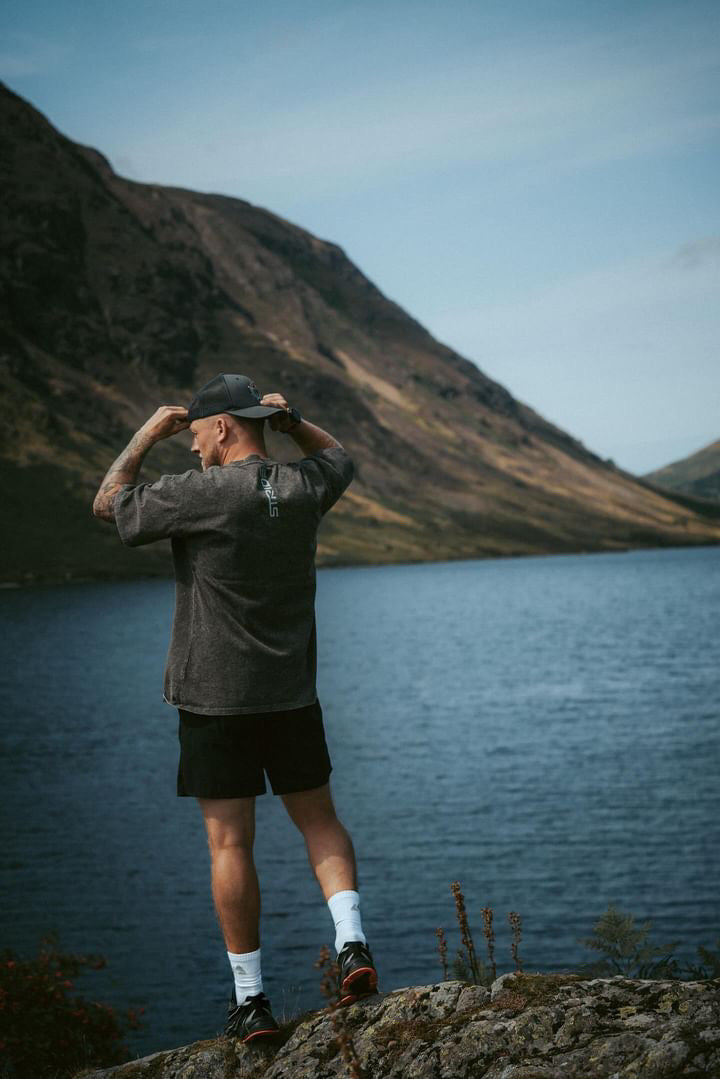 Washed Grey Cotton Drop Shoulder Oversized Tee Unisex