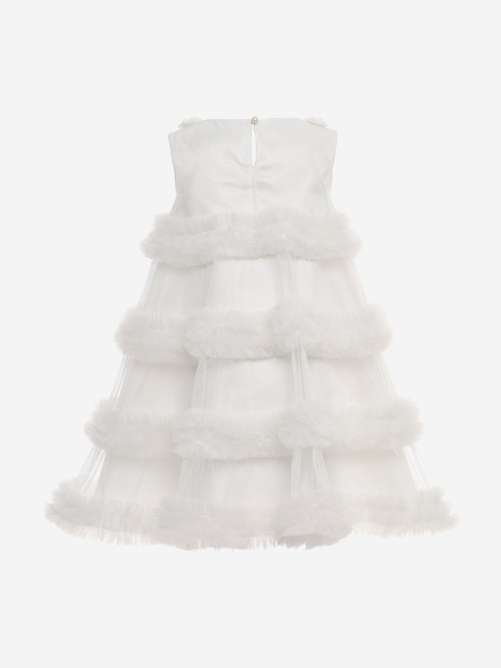 Dress & Fleur Girls Occasion Dress with Headband in Ivory