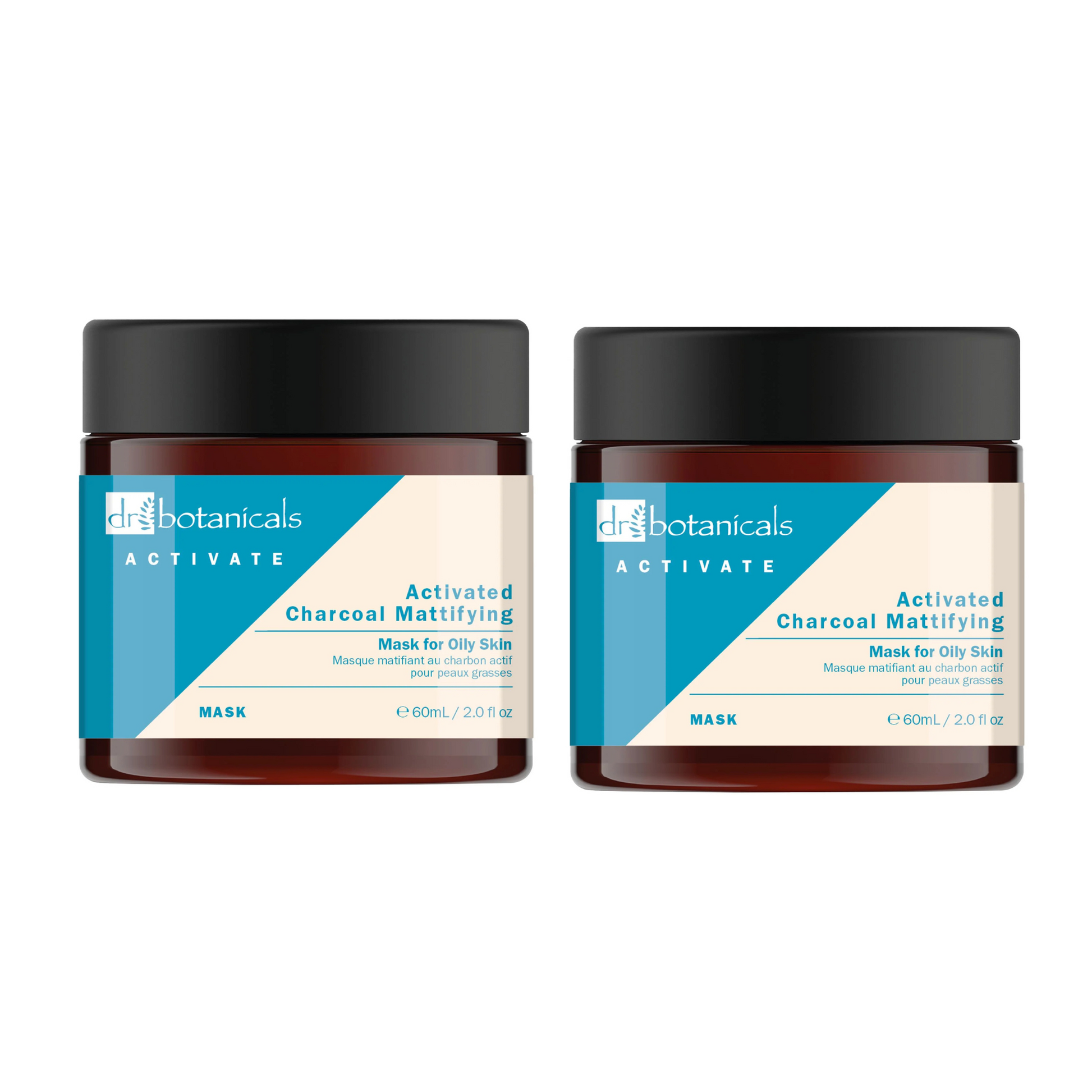 Activate Charcoal Mattifying Mask for Oily Skin 60ml Twin Pack