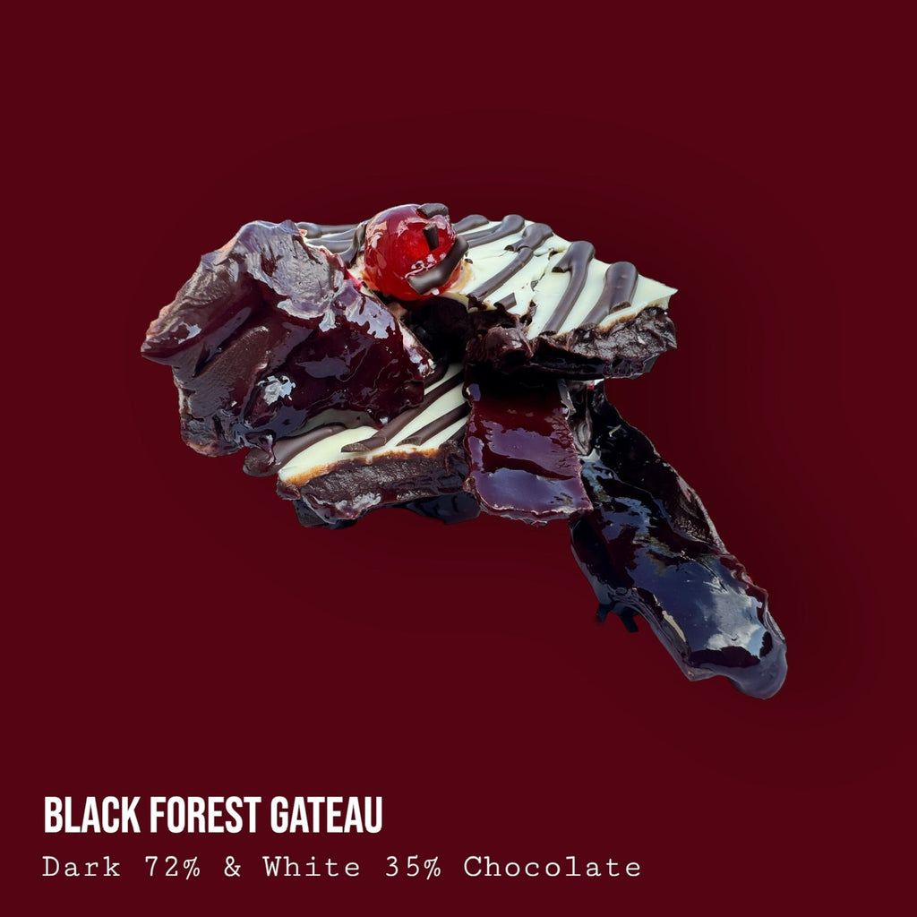 Black Forest Gateau Dark and White Chocolate Dessert Bar 250g