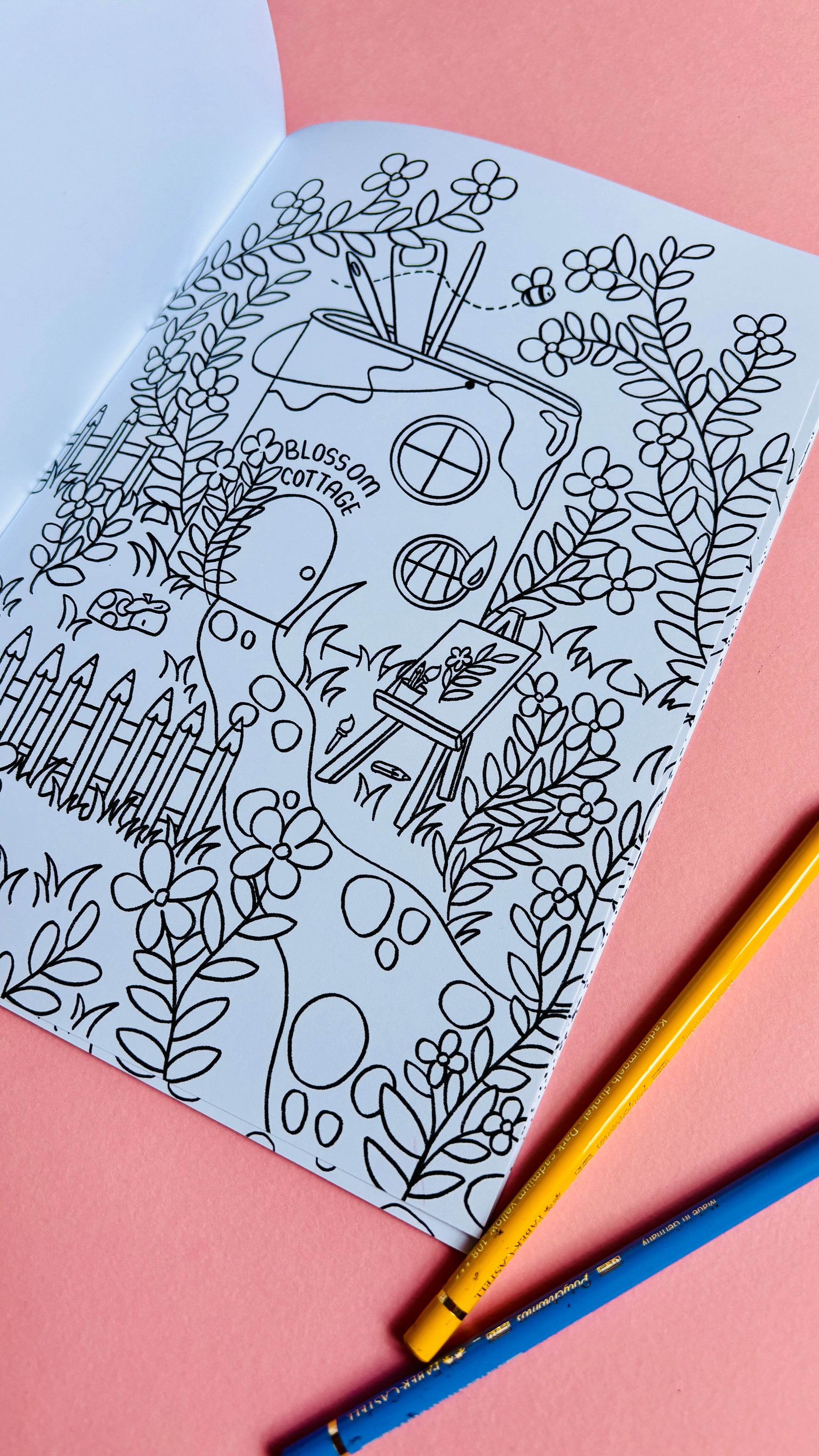 Fairy Colouring Book- Tiny Homes a Fantasy Colouring Book for Adults and Kids