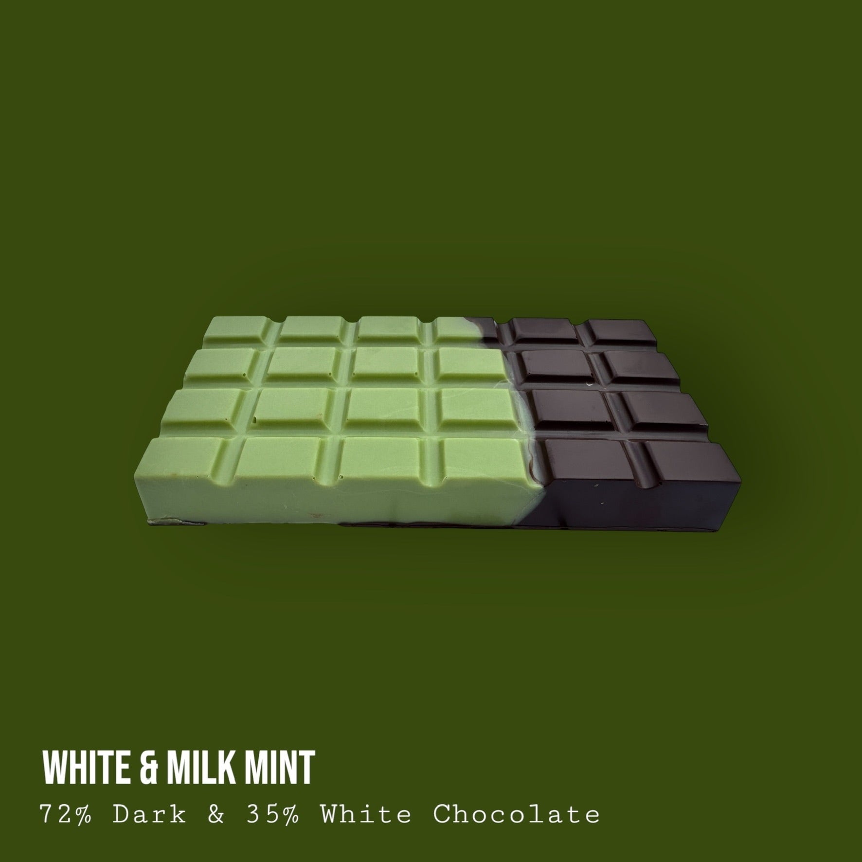 Dark and White Chocolate with Mint Filling 220g