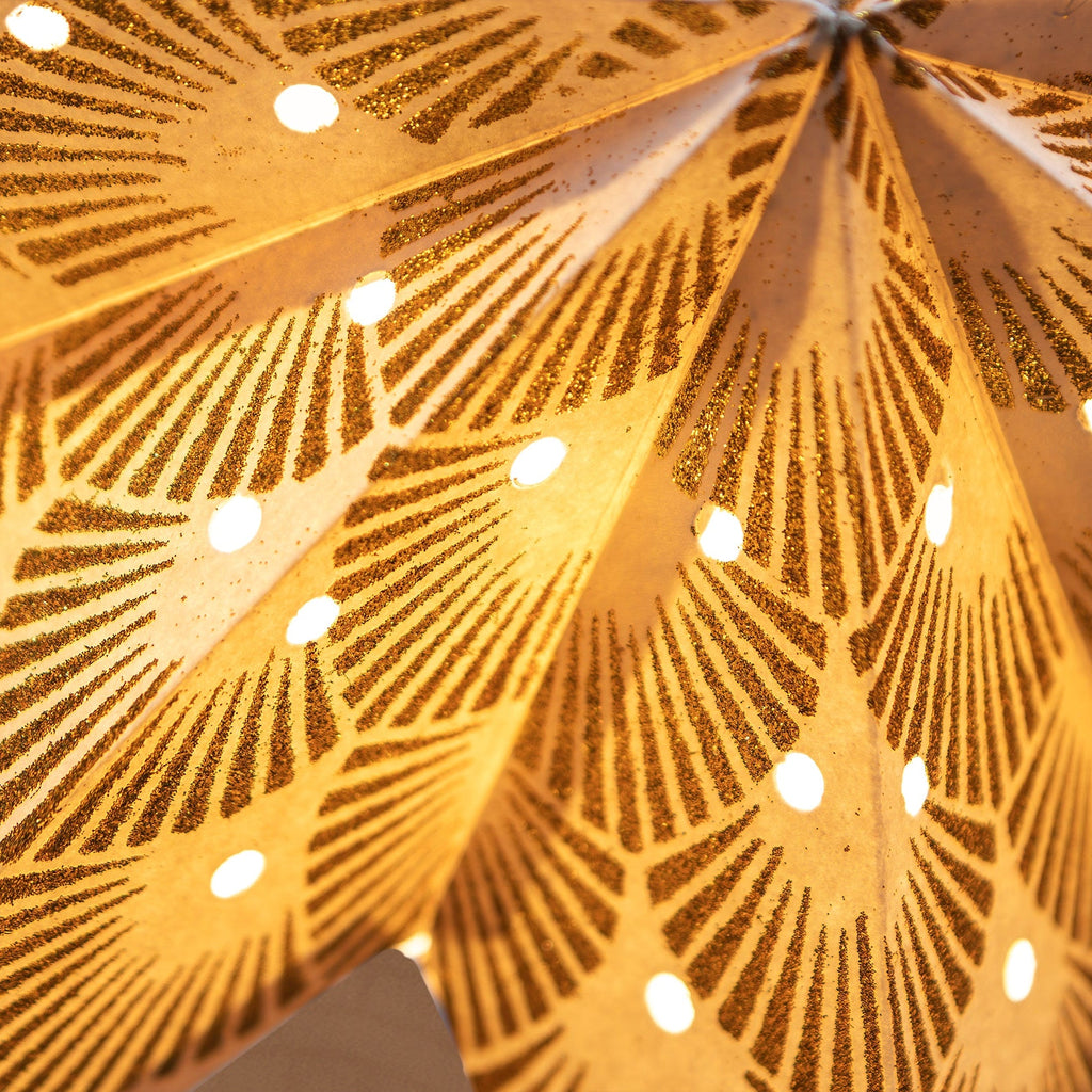 Deco Gold Paper Star Lantern