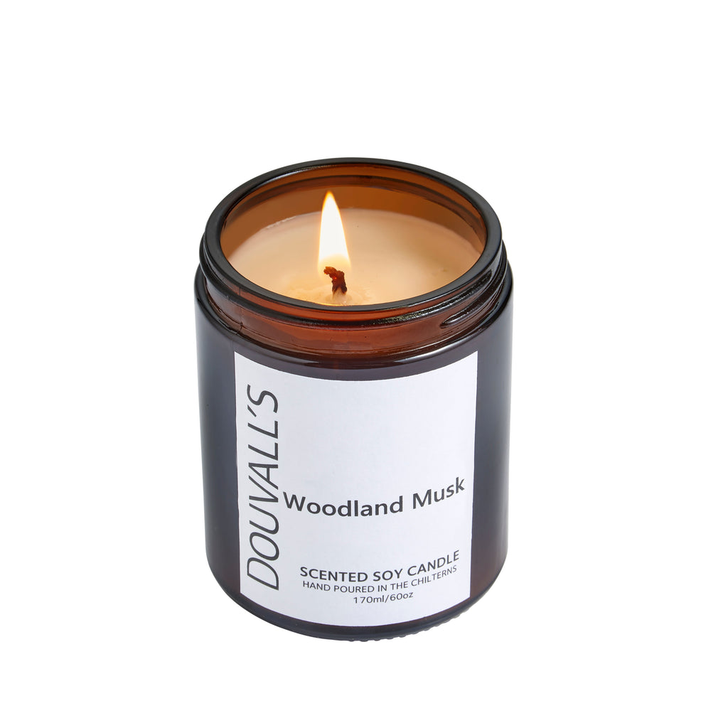 Hand Poured Soy Wax Scented Candle 180g with Essential Oils