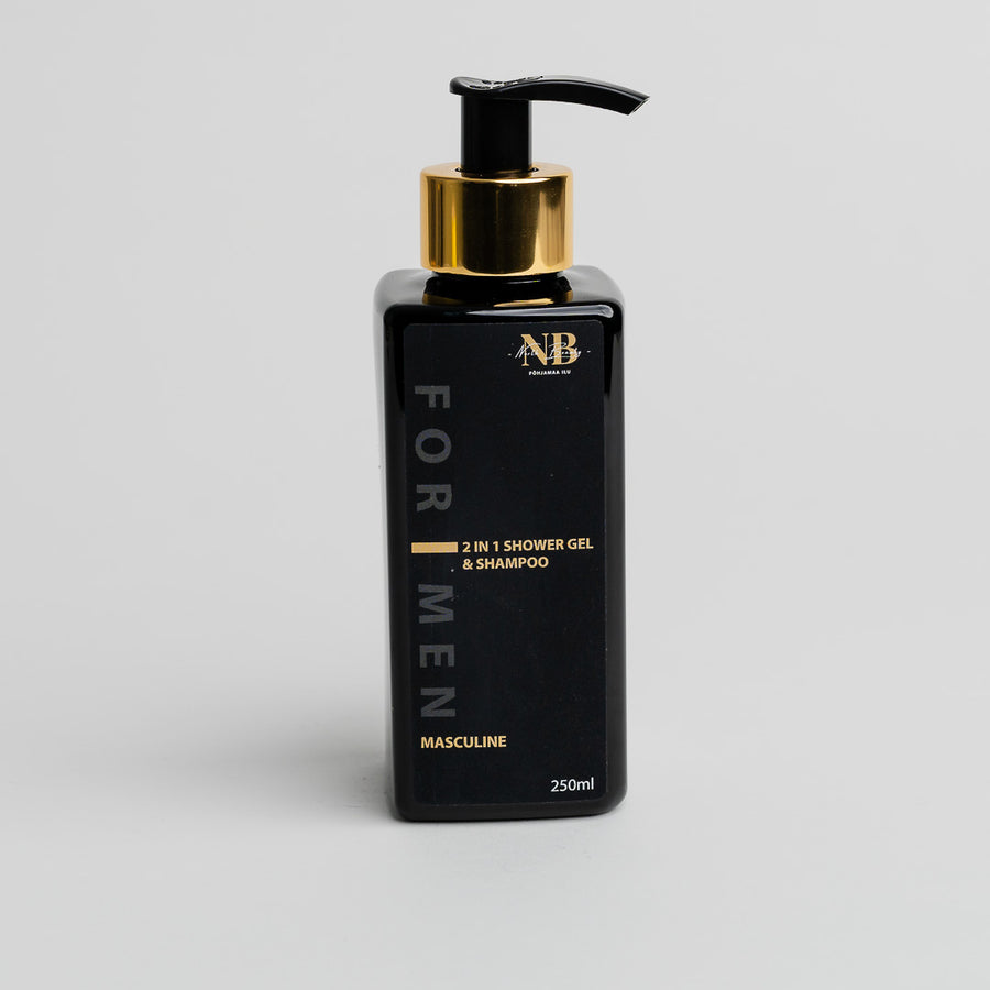 2-in-1 Men's Shower Gel & Shampoo with Aloe Vera – pH Balanced by North Beauty at www.brixbailey.com