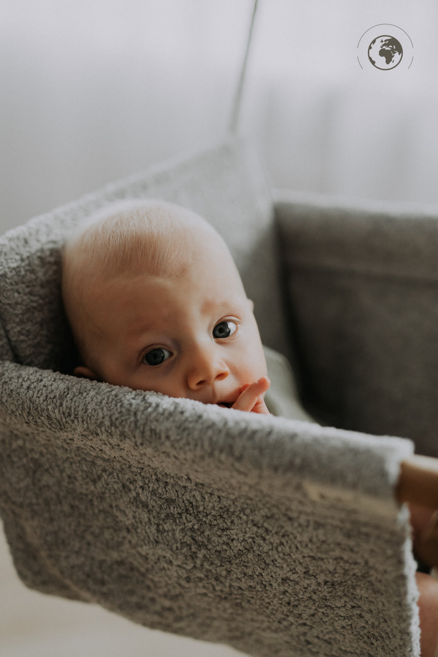 Eco-Friendly Bouclé Cloth Baby Swing – Safe & Stylish Indoor Play by Nofi KIDS at www.brixbailey.com