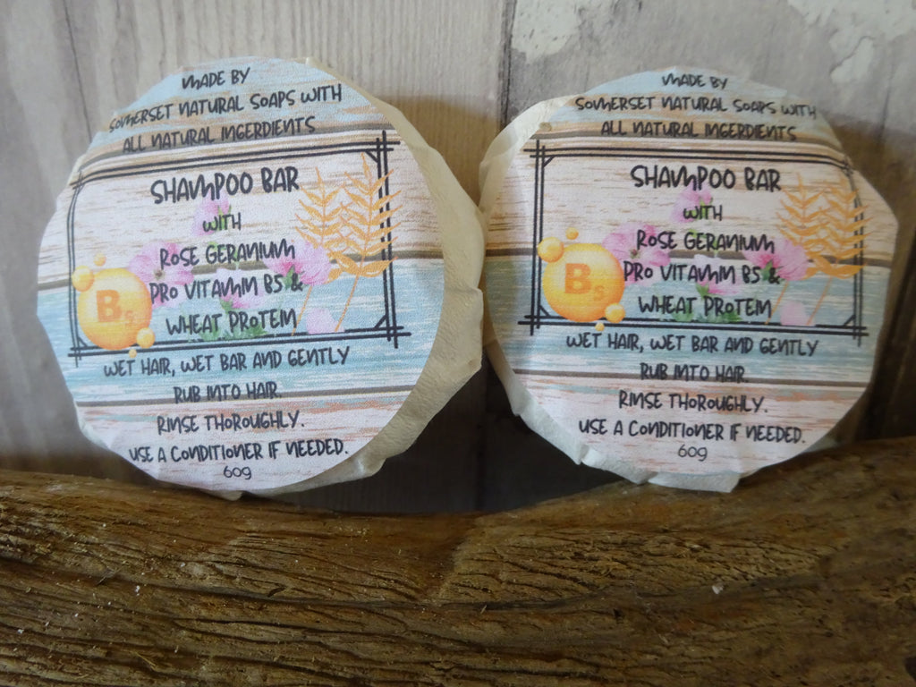 Rose Geranium Solid Shampoo