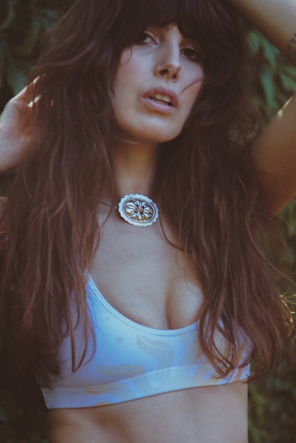 Cygnus Swimsuit in Day White and Gold