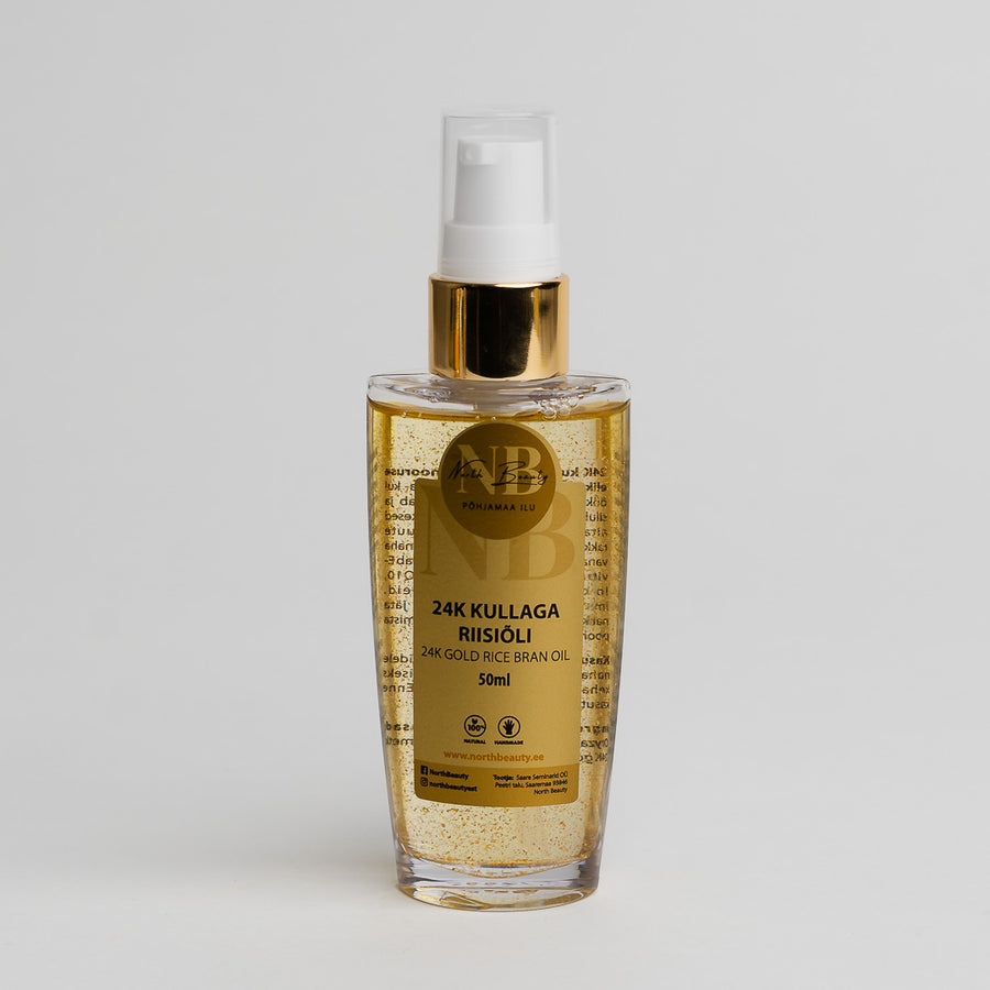 24K Gold & Rice Oil - Nourishing for Skin, Hair & Body by North Beauty at www.brixbailey.com