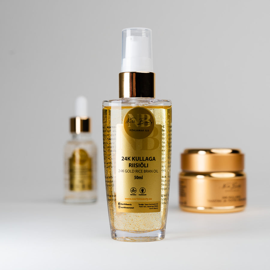 24K Gold Luxury Skincare Gift Set – Perfect Beauty Routine Enhancer by North Beauty at www.brixbailey.com