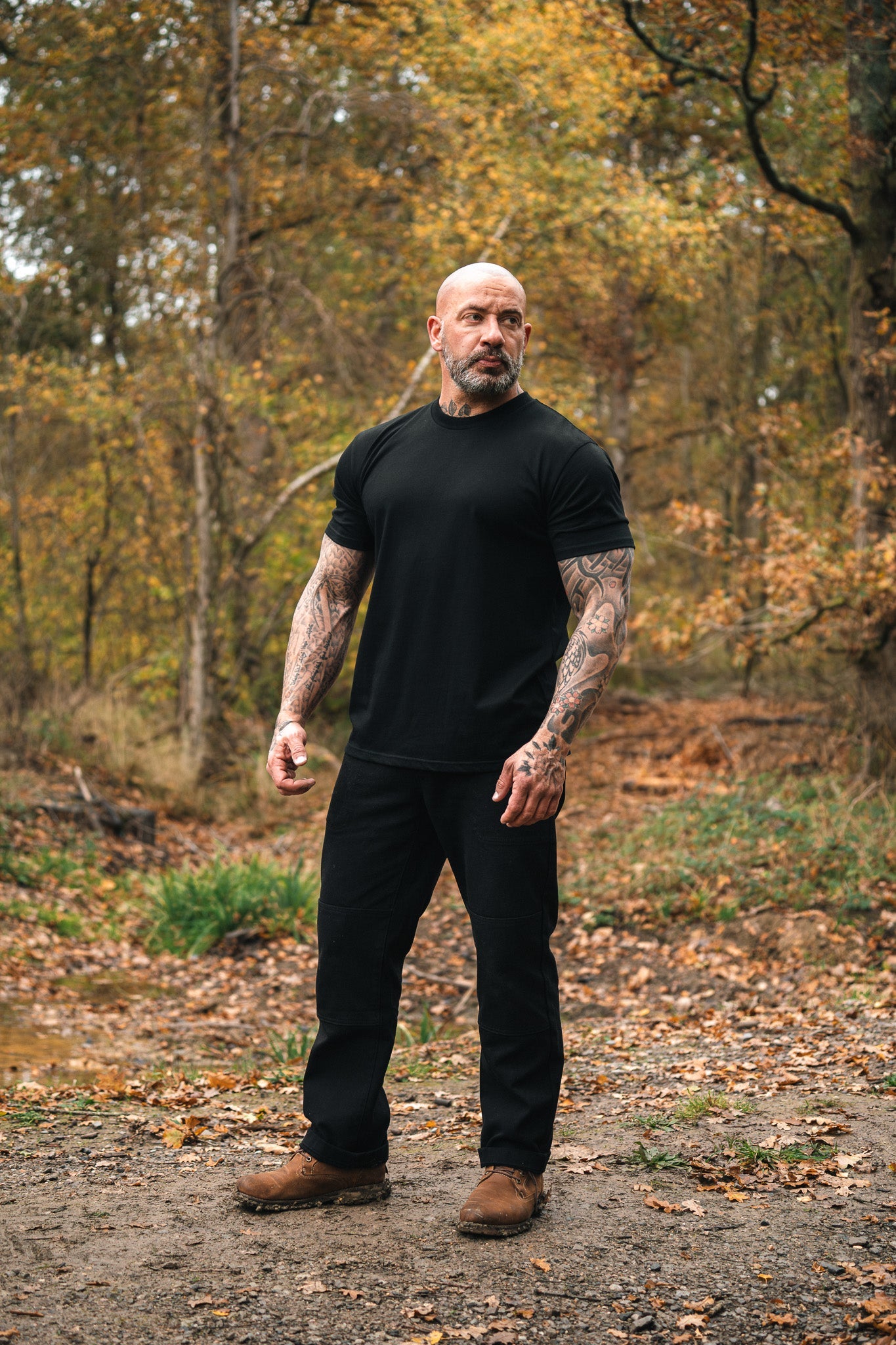 Heavyweight Cotton T-Shirt in Regular and Long Fit